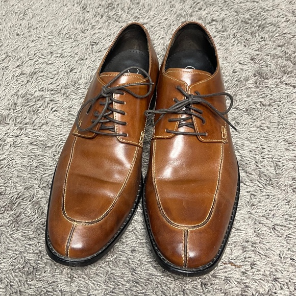 Cole Haan Air Lenox Hill Oxford Men\'s Sz 12M Brown Leather Split Toe Dress Shoes main image 6